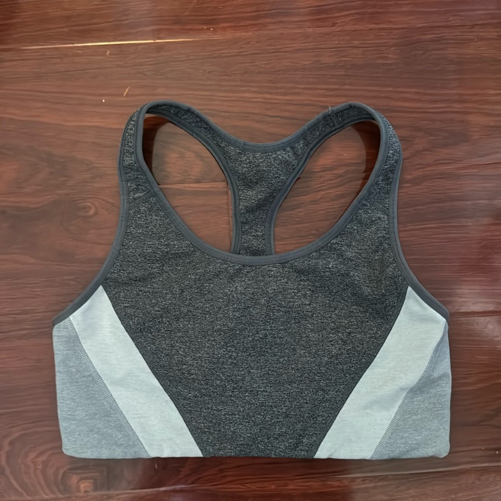 Gray Sports Bra